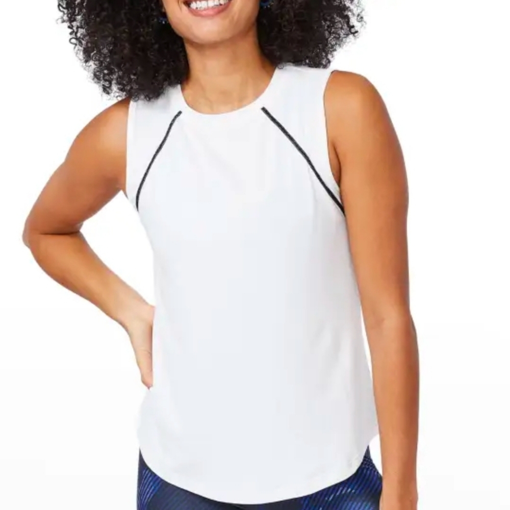 Terez WorkIt Marshmallow Tank Top L NWT
